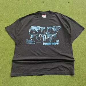 Vintage Billy Joel Tour 1998 T-Shirt Mens XL Black QTees Graphic Concert Tee USA
